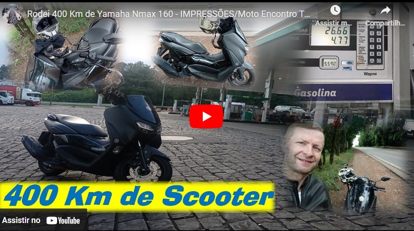 Rodei 400 Km de Yamaha Nmax 160 – IMPRESSÃ•ES/Moto Encontro TeutÃ´nia RS