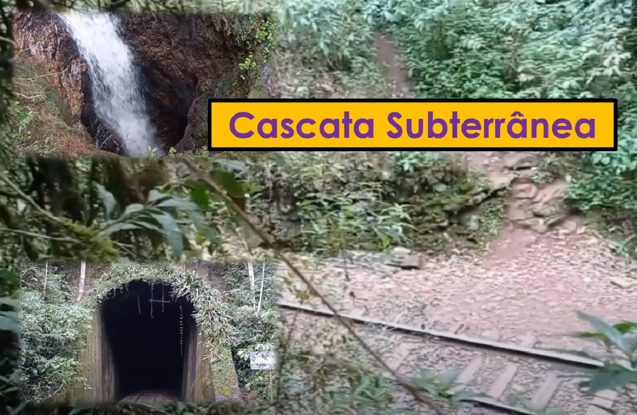 Já viu uma cascata subterrânea? Vespasiano Correa/RS