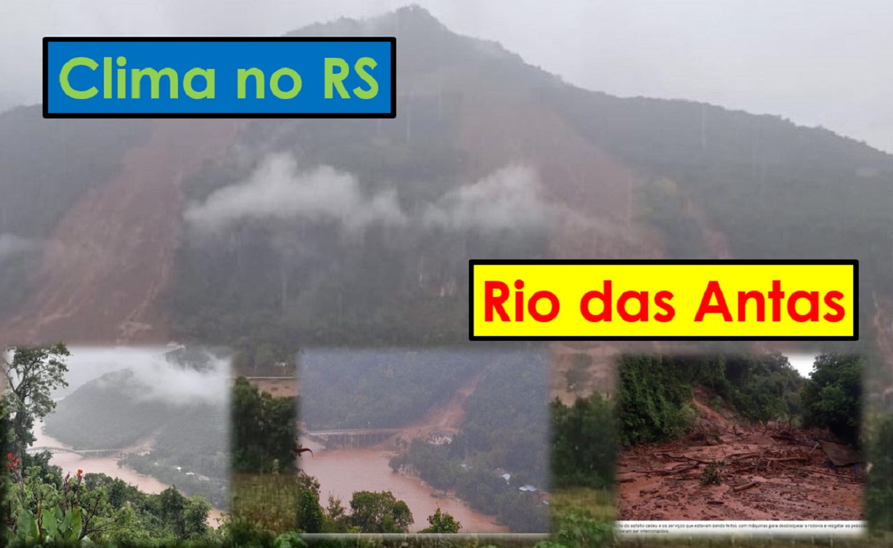 CLIMA NO RS – Serra do Rio das Antas desaba próximo a ponte Ernesto Dornelles