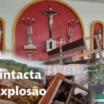 Microexplosão climática no RS e objetos sobram ilesos em igreja depois de enchente