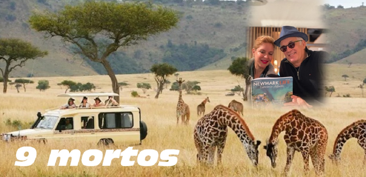 Casal de médicos brasileiros se envolvem em acidente com 9 mortos em safari na África. Ela morre.