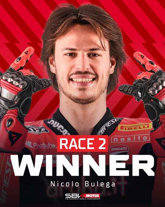 WSBK – Bulega vence no Aragão em mais uma corrida disputada