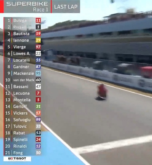 WSBK – Bulega vence a corrida 1 e atraza o título para Domingo