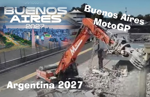 Obras INICIAM em BUENOS AIRES para a MOTOGP