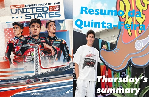 MOTOGP AUSTIN – Resumo da QUINTA FEIRA