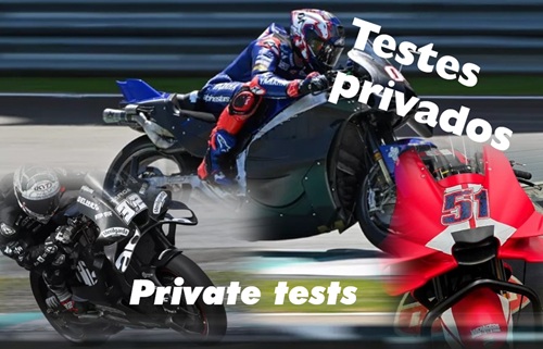 TESTES privados DUCATI, YAMAHA, KTM e APRILIA