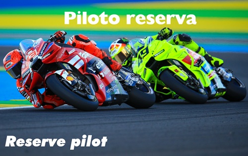 PILOTO reserva na MOTOGP