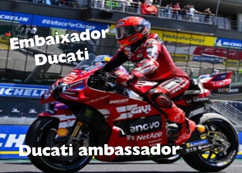 Marc MARQUEZ como EMBAIXADOR da DUCATI