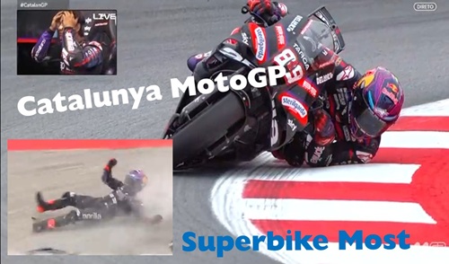 MOTOGP Catalunya e SUPERBIKE Most- RESUMO do SÁBADO