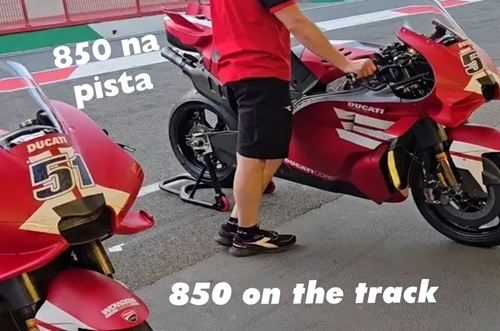 DUCATI testa a GP27 de 850 em MUGELLO