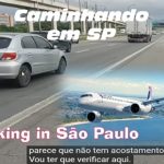 CAMINHANDO no trânsito PERIGOSO de SÃO PAULO até o AEROPORTO