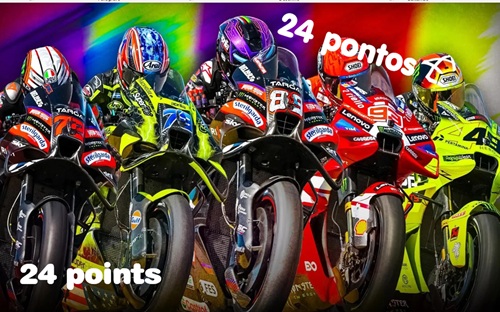 24 PONTOS separam os LÍDERES da MOTOGP