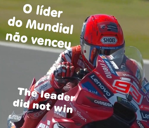 INCRÍVEL como MARTIN não tem RITMO Marc é o novo LÍDER do MUNDIAL de MOTOGP – Resumo do Domingo