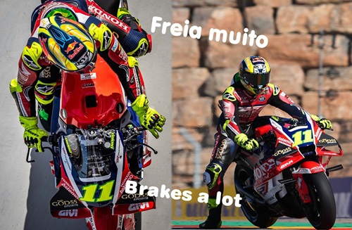 Diogo MOREIRA freia muito FORTE e CONSTANTEMENTE