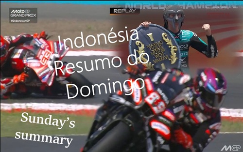 Um SHOW de ULTRAPASSAGENS na INDONÉSIA na MOTOGP – Resumo do Domingo