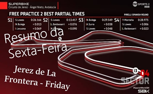 Mundial SUPERBIKE Jerez – Resumo da SEXTA-FEIRA