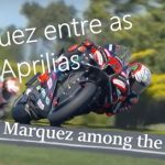 Marc MARQUEZ entre as APRILIAS em PHILLIP ISLAND
