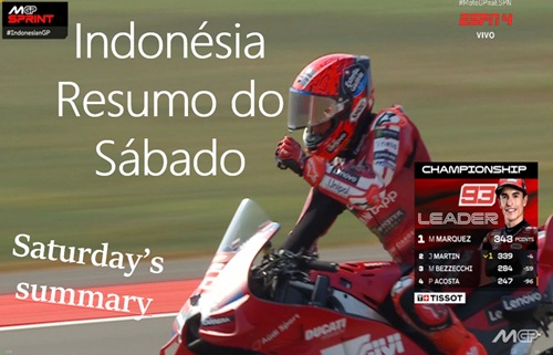 SPRINT da LAMBANÇA na INDONÉSIA – Resumo do Sábado de MotoGP