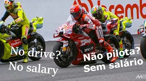 Na MOTOGP se pilota LESIONADO para não PERDER salário