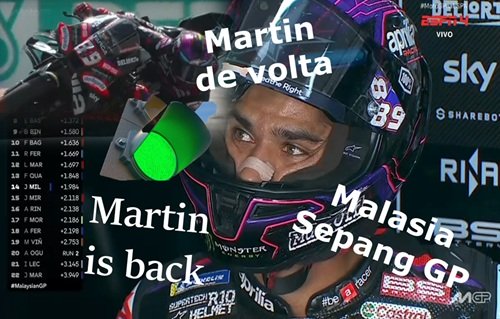 Jorje MARTIN de VOLTA; RAUL Fernandez FORA – Malásia GP